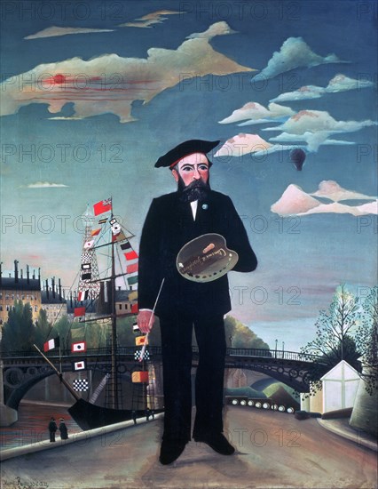 'Self Portrait, from L'Ile Saint-Louis', 1890. Artist: Henri Rousseau