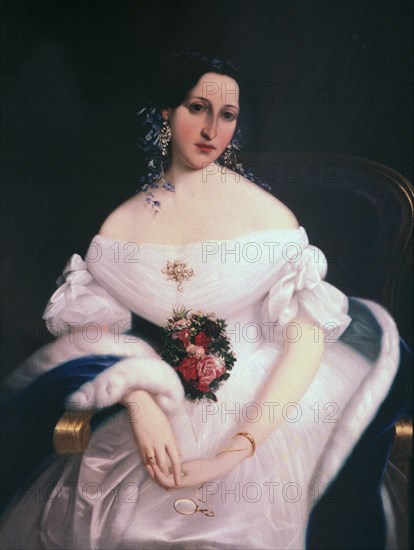 'Luisa Pesjak', c1835. Artist: Mihael Stroj