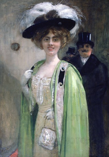 'A Couple Arriving at an Event', c1872-1929 Artist: Henri Gervex