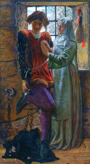 'Claudio and Isabella', 1850. Artist: William Holman Hunt