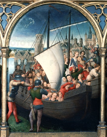 'St Ursula Shrine, Martyrdom', 1489. Artist: Hans Memling