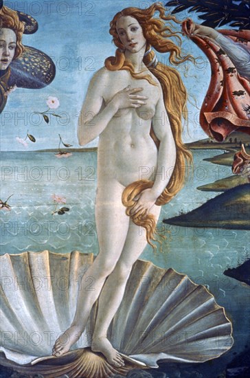 Botticellil, Birth of Venus (detail)