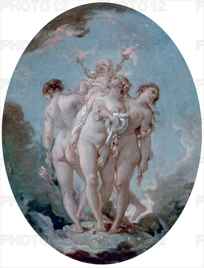 'The Three Graces', c1725-1770. Artist: François Boucher