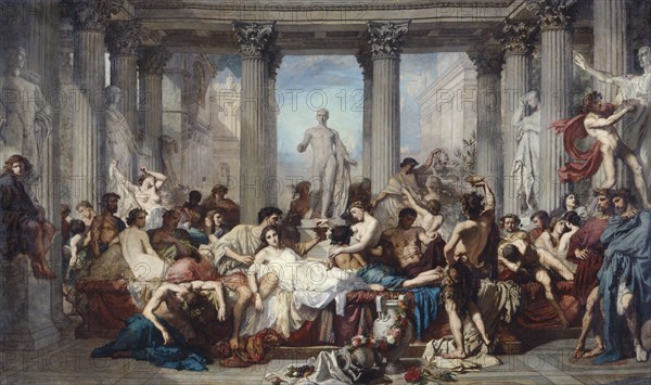 'The Romans of the Decadence', 1847.  Artist: Thomas Couture