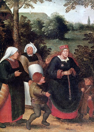 'The Procession of the Bride', c1584-1638. Artist: Pieter Brueghel the Younger