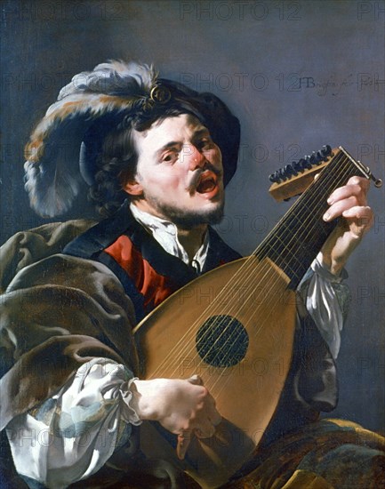 'A Man playing a Lute', 1624. Artist: Hendrick ter Brugghen