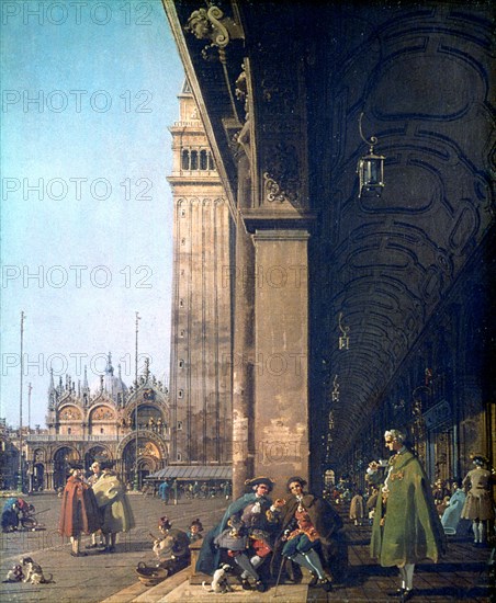 'Piazza San Marco and the Colonnade', 1756. Artist: Canaletto