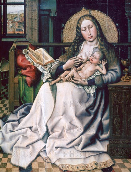 'The Virgin and Child before a Firescreen', 1440. Artist: Robert Campin