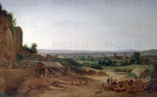 'Quarry around Lyon', 1805-1856. Artist: Nicolas Victor Fonville