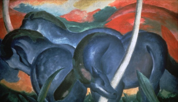 Blue Horses', 1911. Artist: Marc Franz