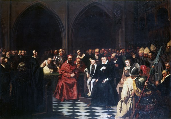 'The Colloquy of Poissy in 1561', c1855-1912.  Artist: Tony Robert-Fleury