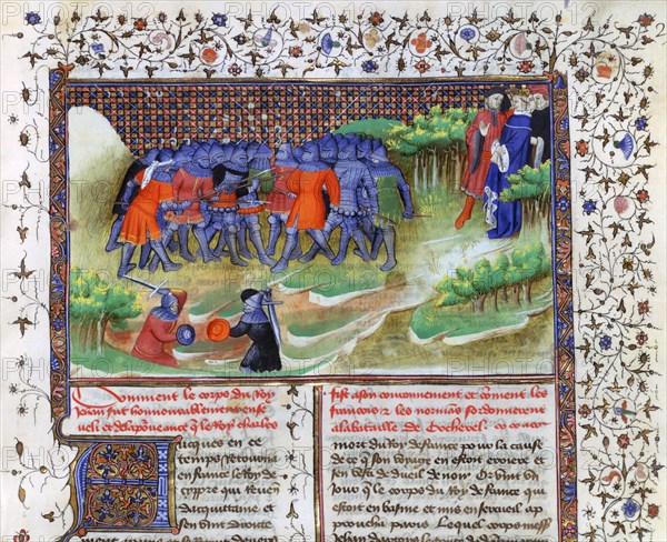 Battle of Cocherel, 1364, (15th century). Artist: Unknown