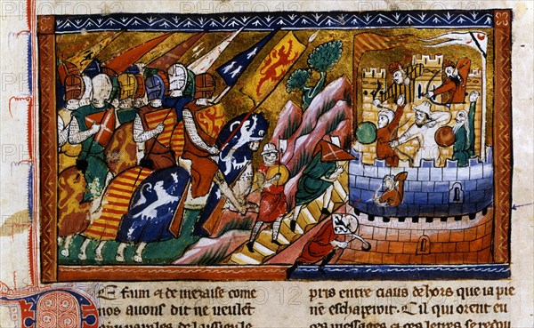 Siege of Antioch, c1097, (14th century). Artist: Unknown