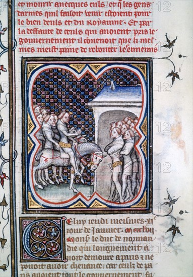 Discourse of the Dauphin Charles, 1358, (1375-1379). Artist: Unknown