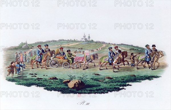 'Wedding Procession', Russia, 1820. Artist: Unknown