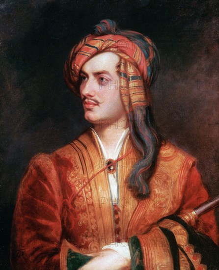 'Byron of Rochdale in Albanian Dress', 1813. Artist: Thomas Phillips