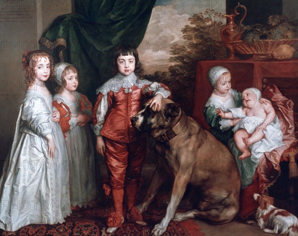 'The Five Eldest Children of Charles I',1637. Artist: Anthony van Dyck