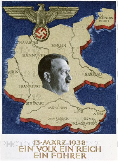 'One People, One Empire, One Leader', 13 March 1938. Artist: Unknown