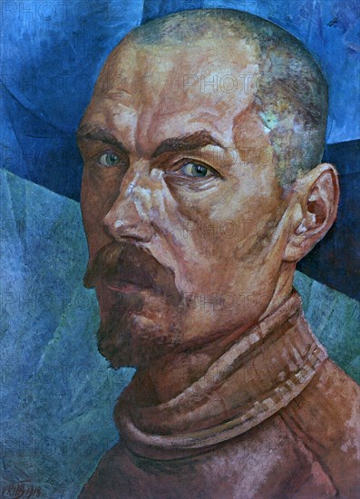 'Self-Portrait', 1918. Artist: Kuz'ma Petrov-Vodkin