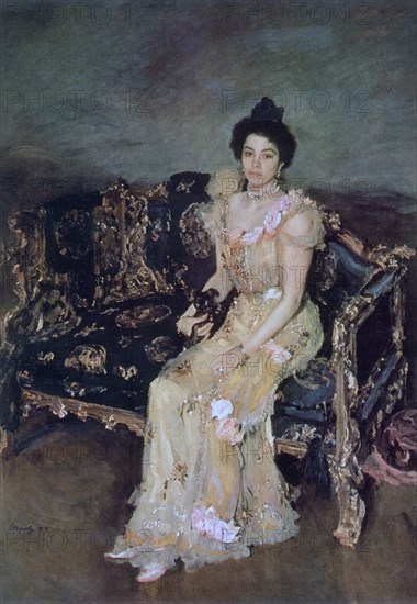 'Portrait of Sofia Mikhailovna Botkina', 1899.  Artist: Valentin Serov