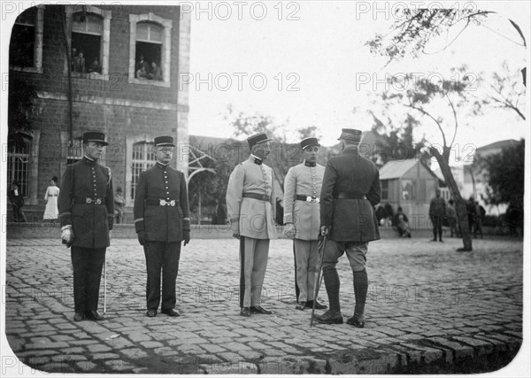 Officers of the French Foreign Legion, Syria, 20th century. Artist: Unknown