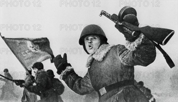 Siege of Leningrad, January 1943. Artist: Unknown