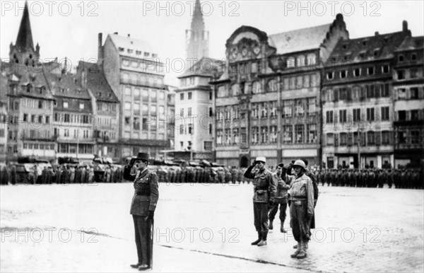 The liberation of Strasbourg, France, November 1944. Artist: Unknown