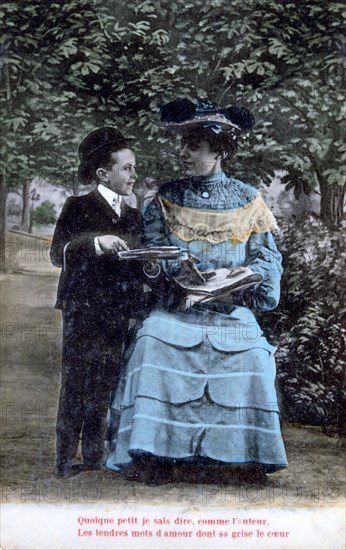 French romantic postcard, c1900. Artist: Unknown