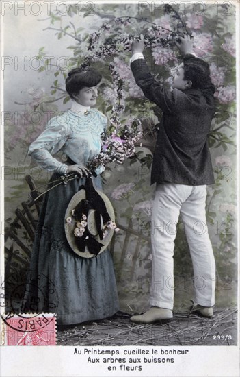 French romantic postcard, c1900. Artist: Unknown