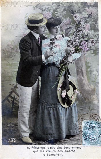 French romantic postcard, c1900. Artist: Unknown