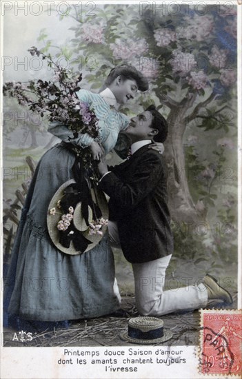 French romantic postcard, c1900. Artist: Unknown