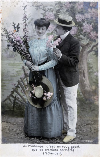 French romantic postcard, c1900. Artist: Unknown