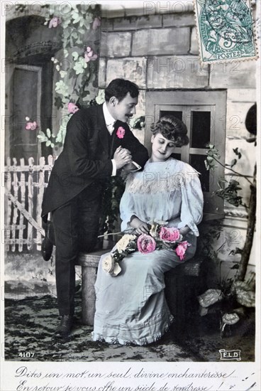 French romantic postcard, c1900. Artist: Unknown