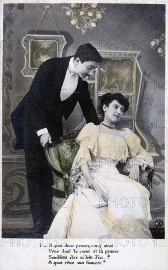 French romantic postcard, c1900. Artist: Unknown