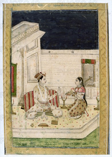 Dipaka (Light) Raga, Ragamala Album, School of Rajasthan, 19th century. Artist: Unknown