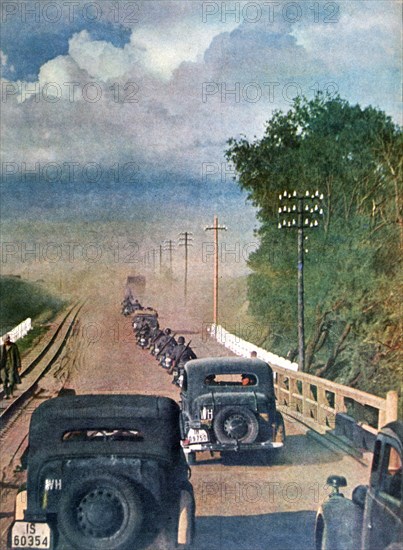 The road to the German offensive, Russia, 1942. Artist: Unknown