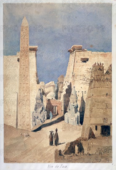 'Louxor', from the front, 19th century. Artist: FH Naudin
