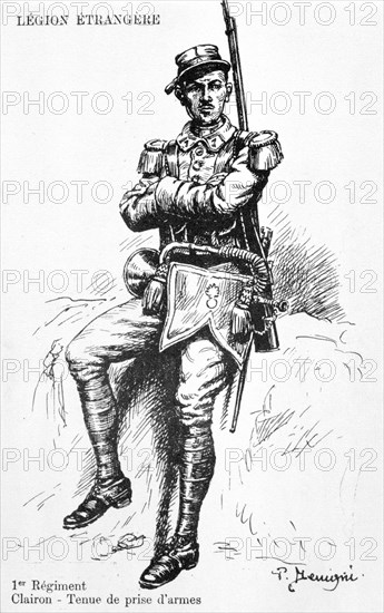 Bugler, 1st Regiment of the French Foreign Legion, 20th century. Artist: Unknown