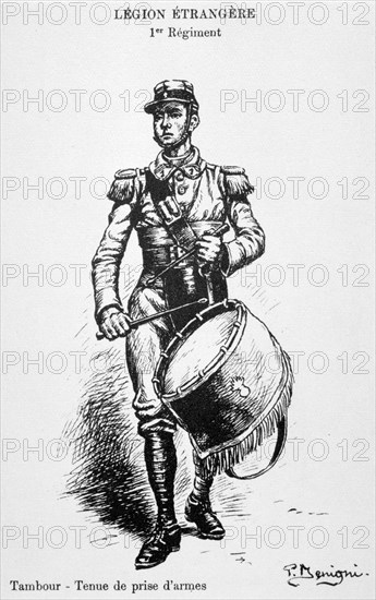 Drummer, 1st regiment of the French Foreign Legion, 20th century. Artist: Unknown