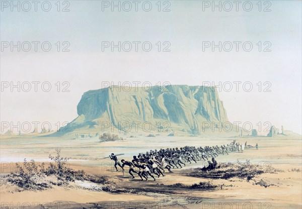'View of Mount Barkal', Sudan, 1842-1845. Artist: E Weidenbach