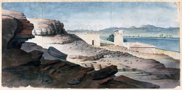 'The Temple of Amada in Nubia', 19th century. Artist: Nestor l'Hote