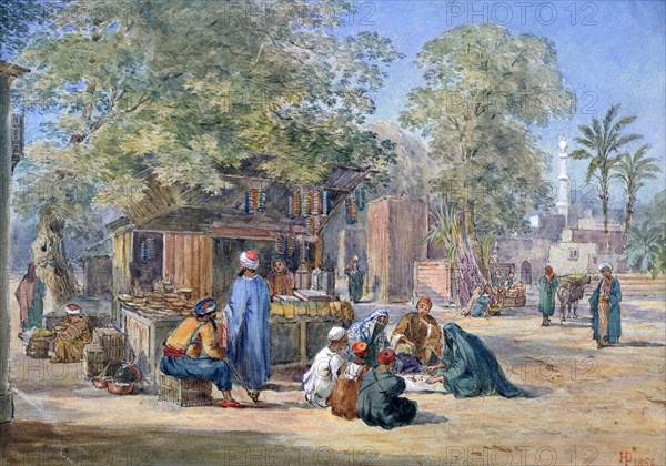 'Egyptian Village', 1869.  Artist: Henry Pilleau
