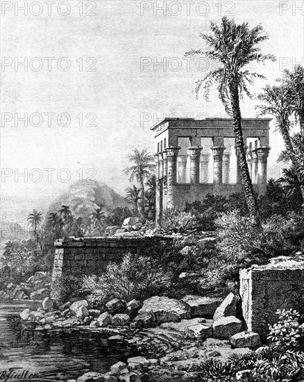 'The Kiosk, Philae Temple, Egypt', 1881. Artist: Unknown