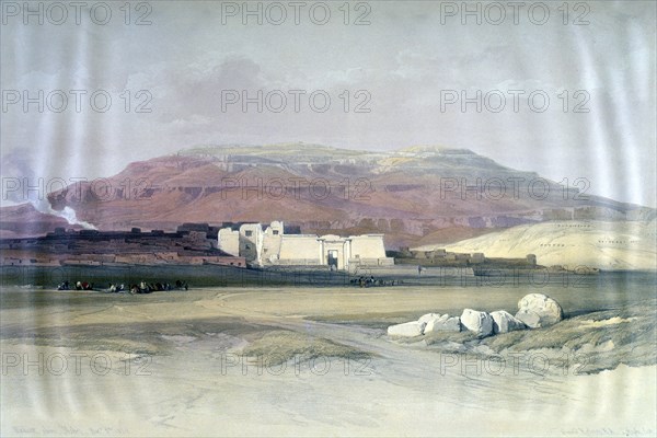 'Medinet Abou, Thebes, 8th December 1832', Egypt, 19th century. Artist: Louis Haghe