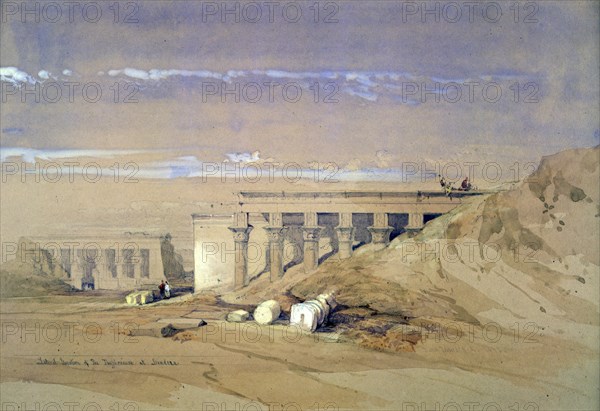 'Lateral View of the Temple called Typhonaeum at Dendera', Egypt, 19th century. Artist: David Roberts
