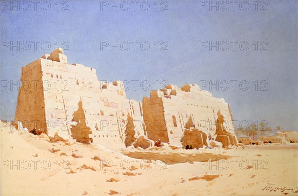 'Karnak', 1897-1930. Artist: Augustus Osborne Lamplough