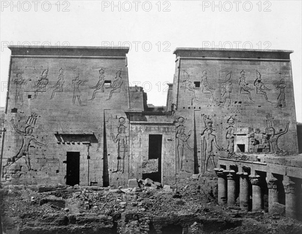 Temple of Philae, Nubia, Egypt, 1852. Artist: Maxime du Camp