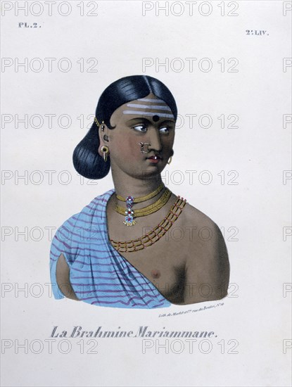 'Brahmin Mariamman', 1828.  Artist: Marlet et Cie