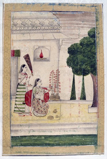 Gunakali Ragini, Ragamala Album, School of Rajasthan, 19th century. Artist: Unknown