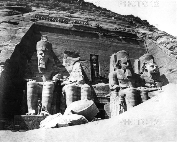 The Temple of Abu Simbel, Nubia, Egypt, 1878. Artist: Felix Bonfils